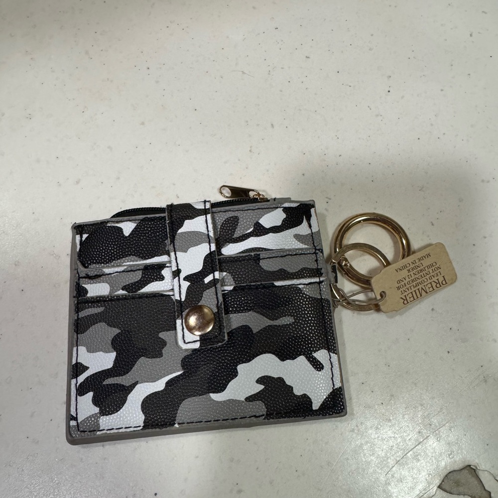 Premier Camouflage Card Holder with Key Ring